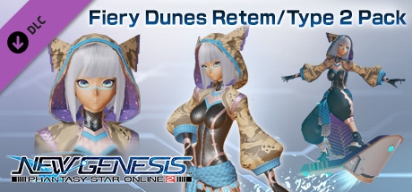 Phantasy Star Online 2 New Genesis - Fiery Dunes Retem/Type 2 Pack