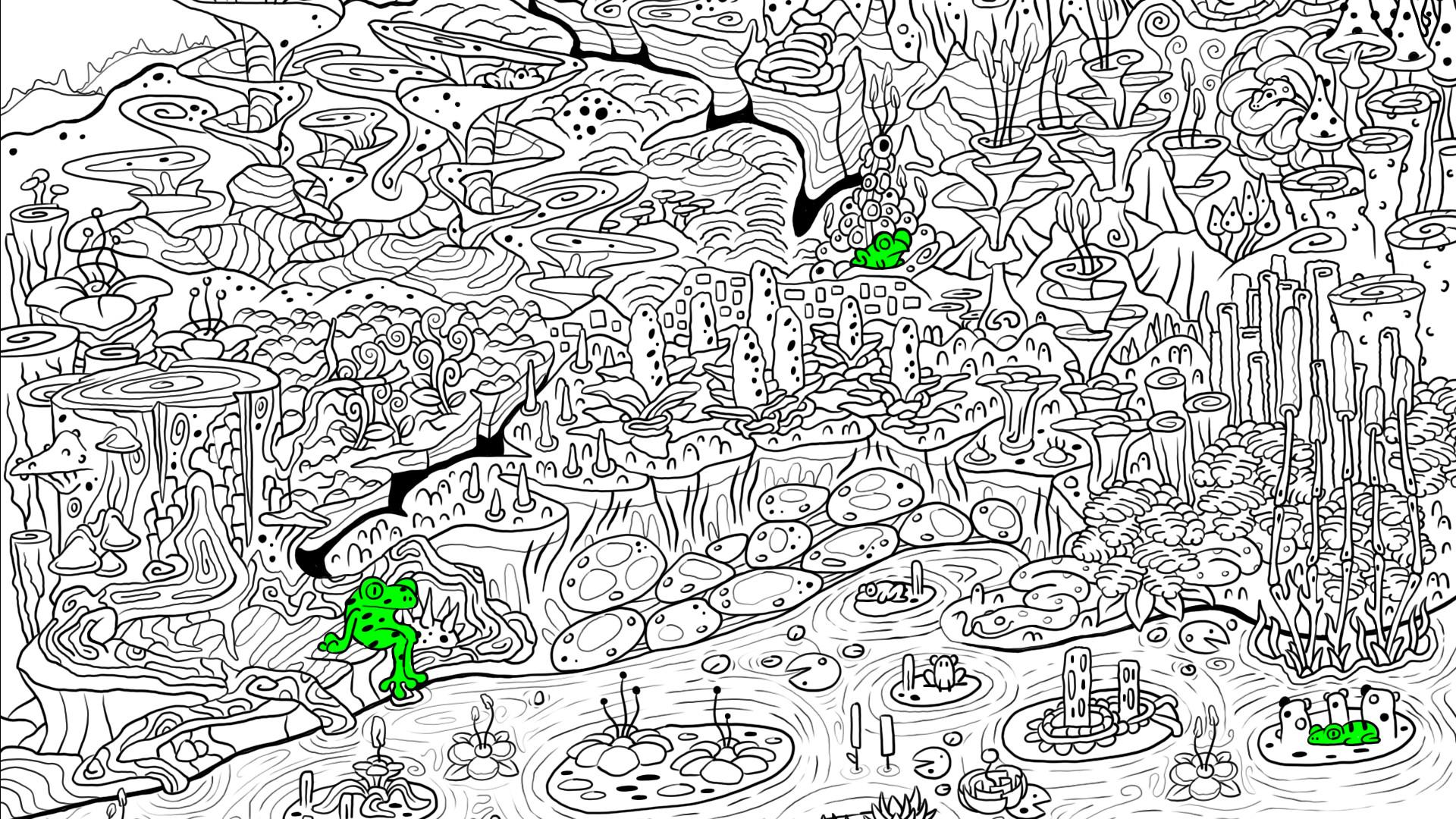 100 hidden frogs