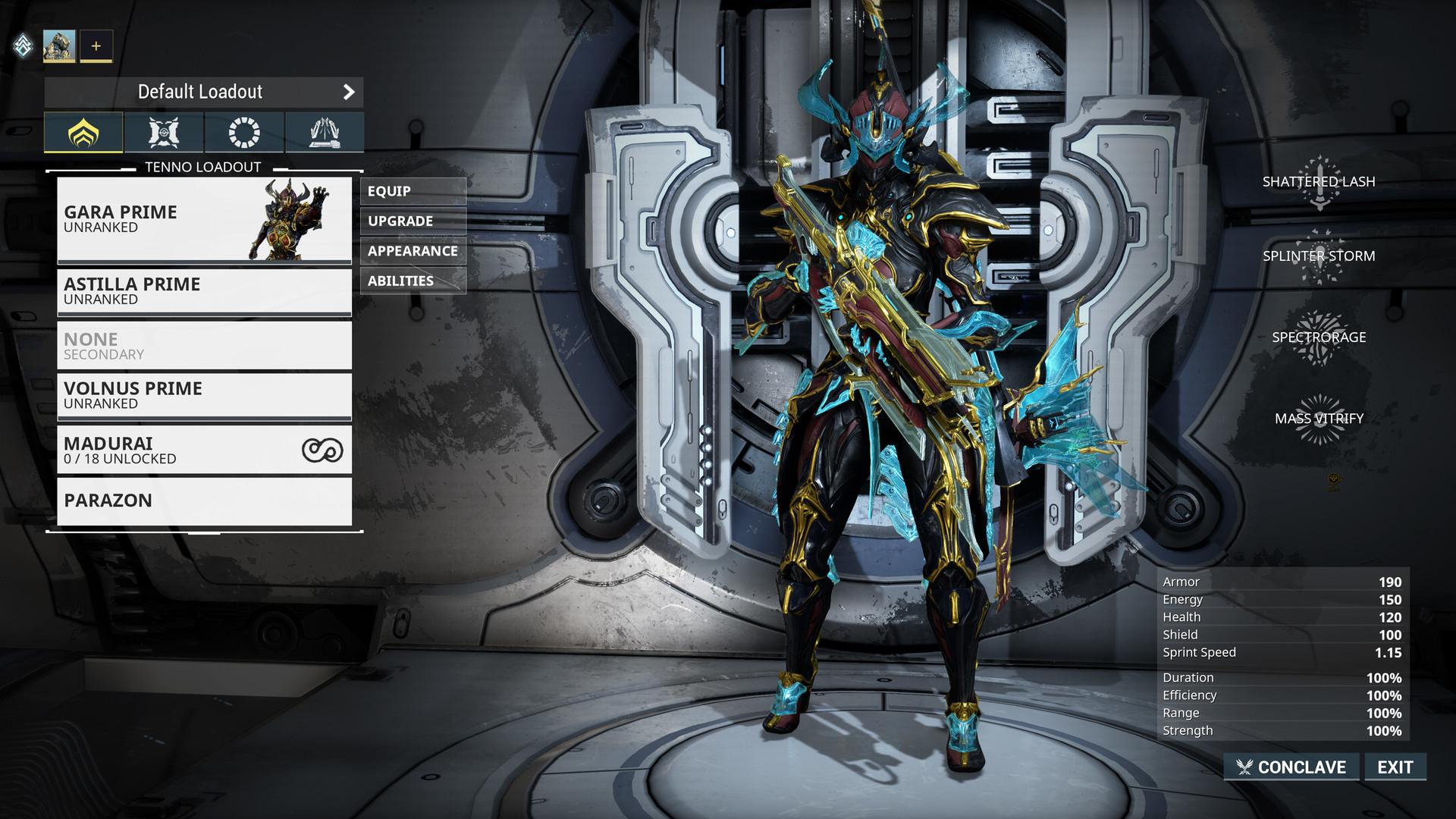 Warframe Gara Prime Access: Spectrorage Pack