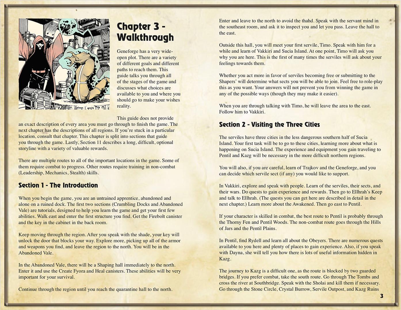 Geneforge Hintbook and Bonuses
