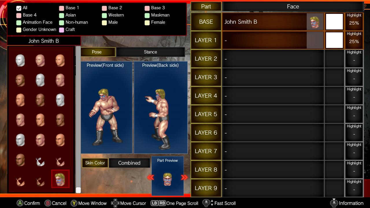 Fire Pro Wrestling World - Parts Craft