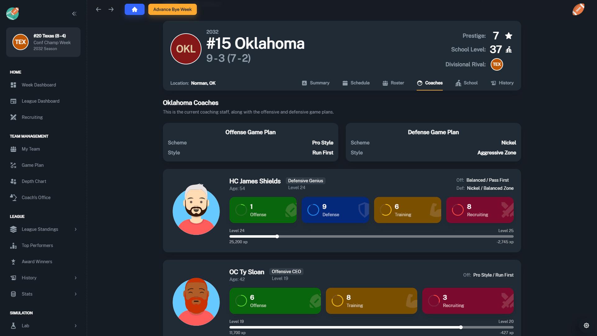 Football Coach: College Dynasty