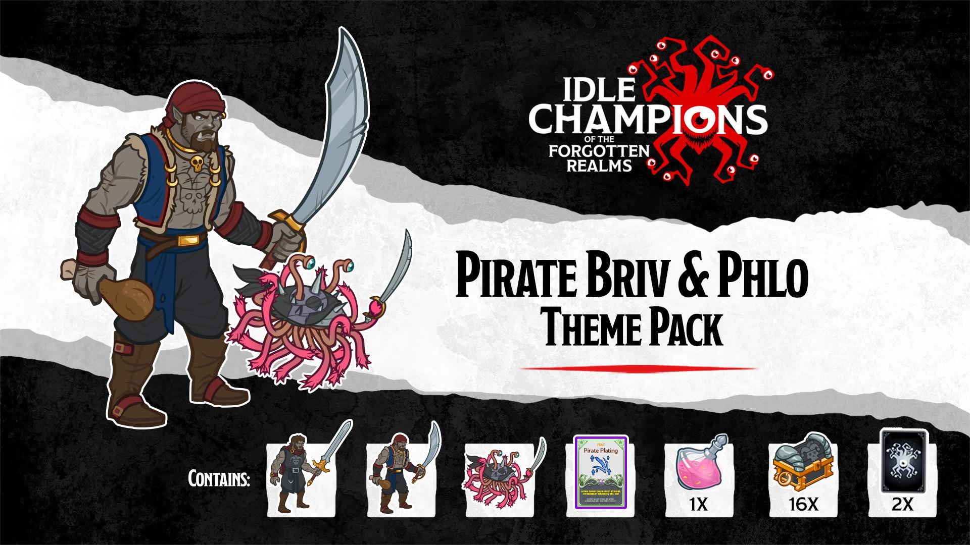 Idle Champions - Pirate Briv &amp; Phlo Theme Pack